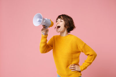 Funny young Woman
